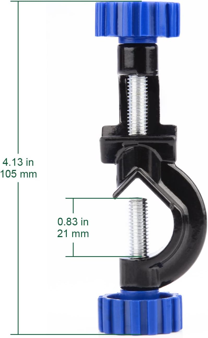 FunChem 2-Pack Adjustable Bosshead Clamp Holder, Heavy Duty Lab Stand Clamp Holder Boss Head Clamp Aluminum Alloy Body Rods up to 21 mm in Dia for Laboratory - Image 2